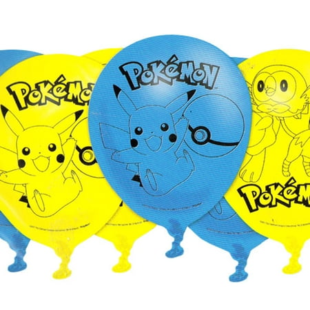 Pokemon 'Sun and Moon' Latex Balloons (6ct) (Pokemon X Best Party)