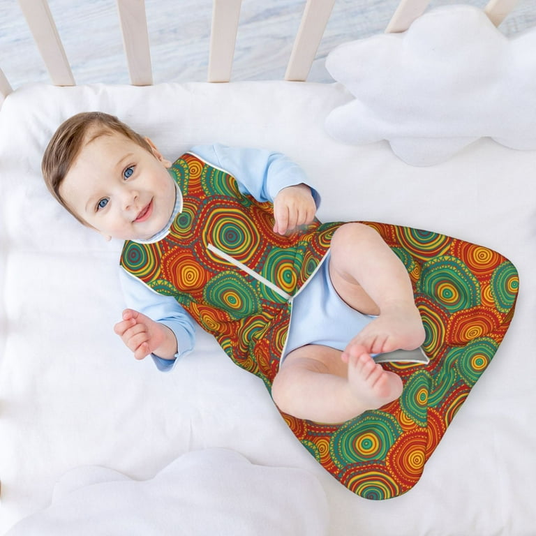 Qokaie Abstract Pattern Print Baby Sleep Sack Sleeveless Baby Sleeping Bag with 2 Way Zipper Sleep Sack for Toddler 12 18 Months X Large Walmart