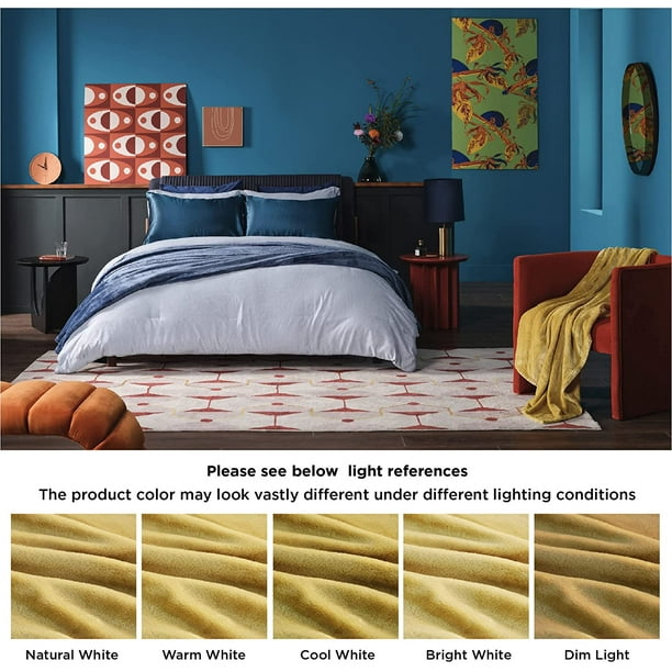AIMTYD Couverture polaire Queen Blanket Gold Yellow - Couverture de lit en  microfibre de luxe douce et légère en peluche floue confortable, 90x90  pouces Or 90x90 