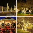 thumbnail image 2 of 6-Pack 600 LED Solar String Lights Outdoor, Solar Powered Copper Wire Waterproof Solar Fairy Lights with 8 Modes, Solar Twinkle Lights for Tree Wedding Party Garden Patio Decorations(Warm White), 2 of 13