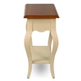 thumbnail image 4 of Leick Meuble Table d'Appoint en Bois Finition Ivoire Blanc Cassé, 4 of 7