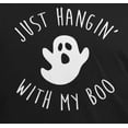 thumbnail image 4 of Halloween Just Hangin With My Boo Ghost Mens T Shirt, 4 of 5