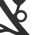 thumbnail image 4 of Hojas de hierro forjado moderno de pared Decoración Ornamento negro Silueta Hoja colgante Estatuil para cerca, dormitorio, interior, jardín, perfecl Decoraciones de arte de pared, 4 of 8
