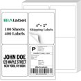 UBSWF-400 Labels 4-Up 4
