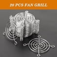 thumbnail image 2 of 20Pcs 58mm Fan Grill Metal Fan Guard Cooling Fan Finger Guard Protector PC Fan Grill for 60mm Case Fan(Silver Tone), 2 of 7