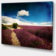 thumbnail image 2 of Lavender Field with Dramatic Blue Sky - Large Landscape Canvas Art, 2 of 4