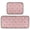 Ice Cream Pattern with Striped, variant on 2-Piece Kitchen Mat Set Non Slip Washable Floor Mats Decorative Rugs for Kitchen Sink Laundry Ice Cream Cones and Shooting Stars
