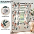 thumbnail image 3 of Yayeee Window Curtains Light Filtering 63"x52" Grommet Panel Pair Home Living Room Decor, Orange Christmas Box Pattern, 3 of 7
