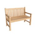 thumbnail image 3 of Teak Outdoor Classic 2-Seater Bench Anderson Teak Furniture, 3 of 3