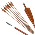thumbnail image 7 of AME 12pcs 30" Carbon Arrows Spine 600 SP600 4'' Turkey Feather Archery Recurve Bow Tip Hunting, 7 of 7