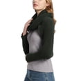 thumbnail image 3 of SWSMCLT Women's Bolero Shrug Sweater Scarf Winter Fashion Fitted Thick Soft Top Warm Spring Cowl Neck Knit Shawl Dark Green One Size, 3 of 4