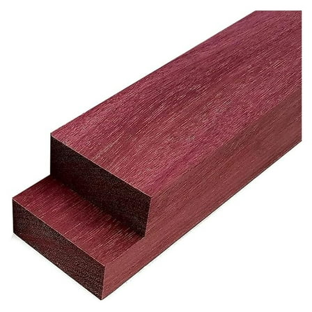 4 Pieces Purpleheart Exotic Hardwood Lumber Boards 3/4" x 2" x 24" | Kiln-Dried Wood for & Woodworking |