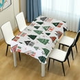 thumbnail image 4 of Yayeee Tablecloths 60" x 108" Rectangle Wrinkle Resistant Party Table Cover, Orange Christmas House, 4 of 8