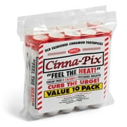 Cinna-Pix Brand Cinnamon Toothpicks Tubes (10 Pack)
