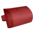thumbnail image 4 of Cojín para silla de patio, reposacabezas de repuesto para tumbona de exterior, fácil de limpiar, cojín acolchado con banda elástica, color rojo, 4 of 8
