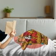 thumbnail image 3 of Queen Soft Flannel Fleece Throw Blanket, Victorian Baroque Style Crown Design Coronet Adornments Engravings Emperor Monarch, Cozy Plush for Indoor and Outdoor Use, 60" x 80", Multicolor, by Ambesonne, 3 of 5