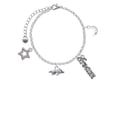 thumbnail image 2 of Delight Jewelry Antiqued Razorback Silvertone Dream Big Charm Bracelet, 7.5+2" Extender, 2 of 4