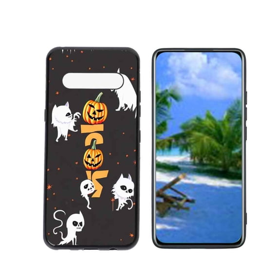 Compatible with LG V60 ThinQ 5G Phone Case, Halloween-222-183 Case Silicone Protective for Teen Girl Boy Case for LG V60 ThinQ 5G