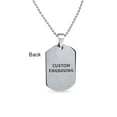 thumbnail image 2 of Bling Jewelry Mens Medical ID Dog Tag Steel Pendant Necklace Men 20" Chain, 2 of 7