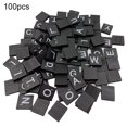 thumbnail image 2 of Flmtop 100 Pcs English Letter Alphabet Wooden Cube Blocks Kids Game Educational Toy, 2 of 7
