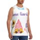 thumbnail image 2 of Fotbe Watercolor Gnome Garden Men's Camiseta sin Mangas Estampada para Hombres, Playera Casual para Gimnasio, Entrenamiento, Playa-XX-Large, 2 of 7