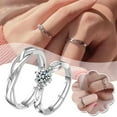 thumbnail image 2 of Couple Rings Adjustable for Wedding Suitable for Couples to Express Love, 2 of 7