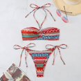 thumbnail image 5 of PEASKJP Women Rash Guard Set Short Sleeve Swimsuit with Boyshorts Swim Shirt UPF 50+, Red S, 5 of 5