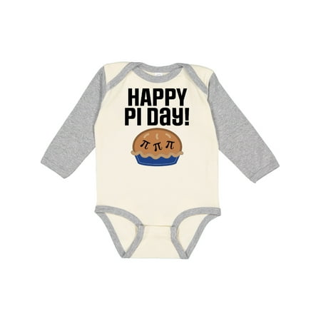 

Inktastic Happy Pi Day School Math Party Gift Baby Boy or Baby Girl Long Sleeve Bodysuit
