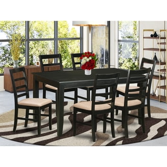 East West Furniture DUBU7H-MAH-LC 7 Piece Gathering Table Set-Counter-238808