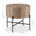 thumbnail image 3 of Bouclair Table d'Appoint Taupe et Métal, 3 of 8