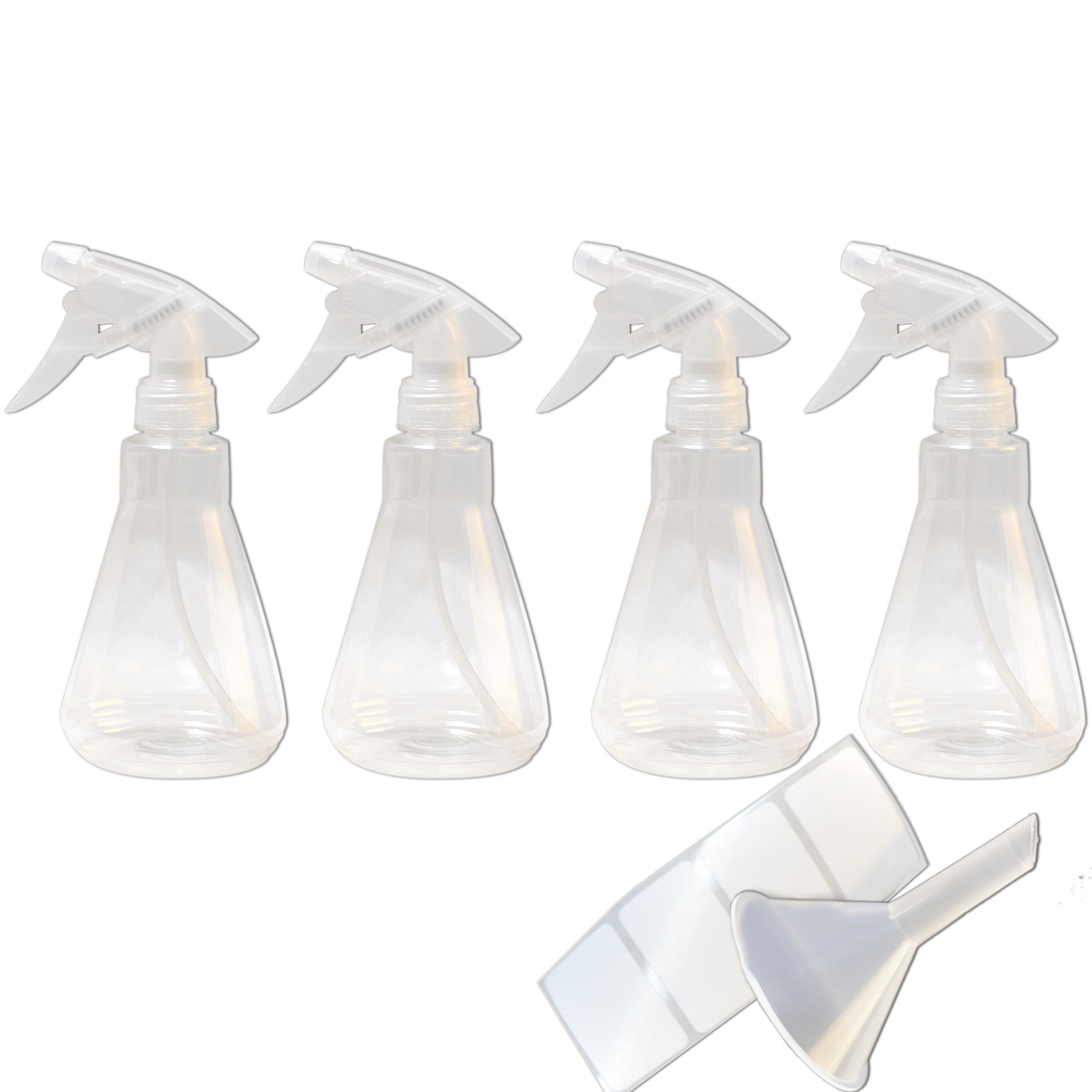 EZPRO USA Clear 12 oz Empty Plastic Spray Bottles, Water Trigger Bottle