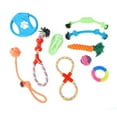 thumbnail image 2 of 10 piezas de juguetes de cuerda de algodón para perros, limpieza de dientes, resistente a las mordeduras, colorido juego de juguetes de cuerda para masticar para mascotas, para molares, 2 of 14