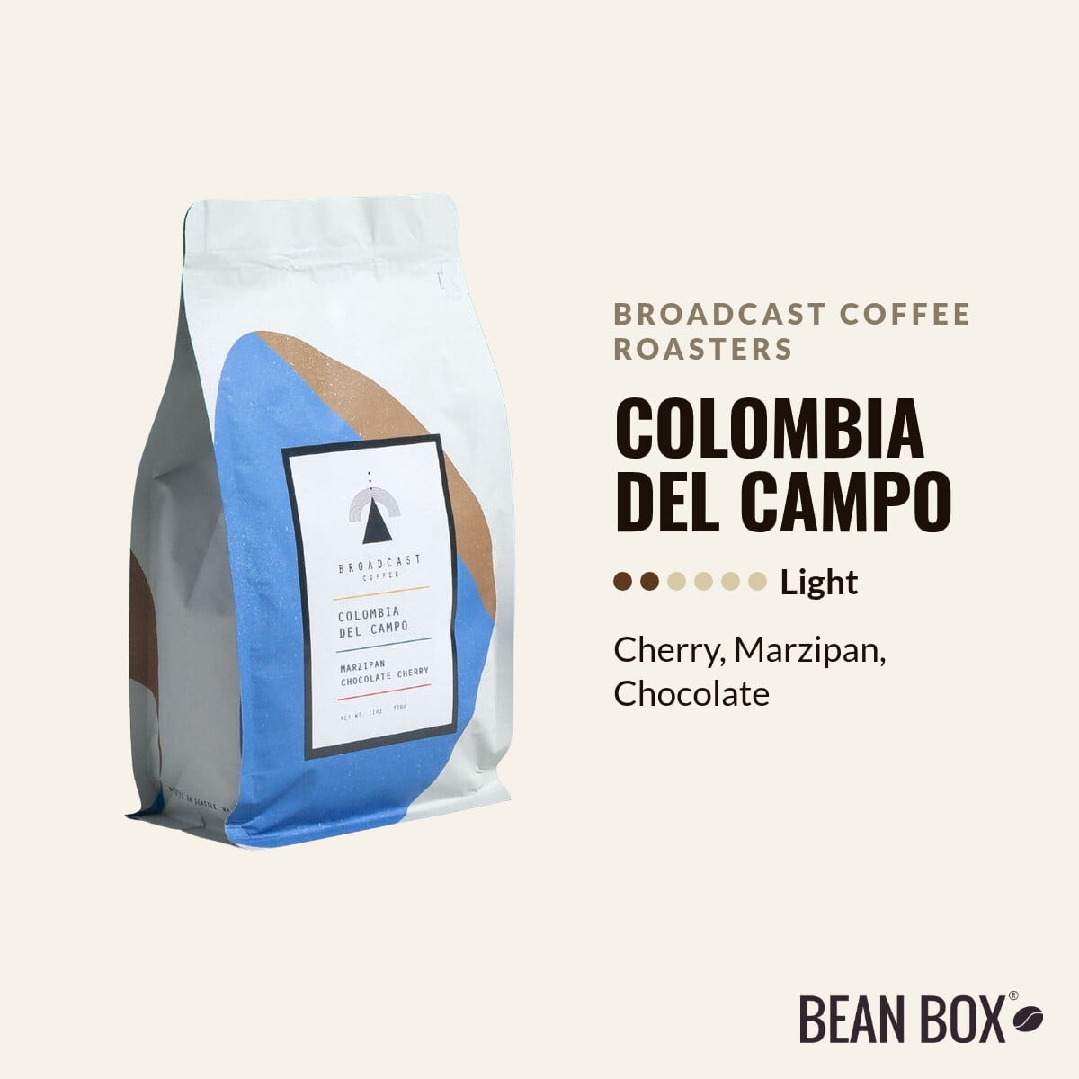 Colombia Del Campo - Roasted by Broadcast Coffee Roasters - Whole Bean Coffee - 12oz Bag