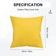 thumbnail image 3 of Uxcell 2-Pack Fundas de Almohadas para Exteriores, 18x18Pulgadas/45x45 cm Funda de Almohada Moderna para Sofá de Patio [Amarillo], 3 of 6