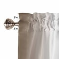 thumbnail image 5 of Tier Curtains 45 Inches Long, Brown Grey Window Treatment Curtain Drapes, Gray Farmhouse Modern Rustic Small Curtain Drapes for Bathroom Laundry Room, 27.5"x45", 2 Panels, 5 of 7