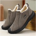 thumbnail image 5 of Willtoo Mens Snow Shoes Winter Fleece Lined Slip On Anti-Slip Walking Shoes Rugged Sole Thermal Ankle Boots Soft Faux Fur Lined Outdoor Casual Sneakers, 5 of 5