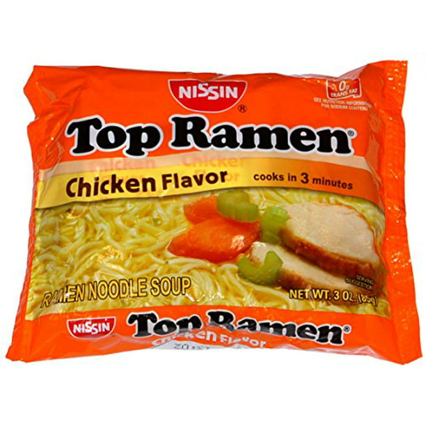 Top Ramen Chicken Flavor Ramen Noodle Soup 48 Pack Walmart Com Walmart Com