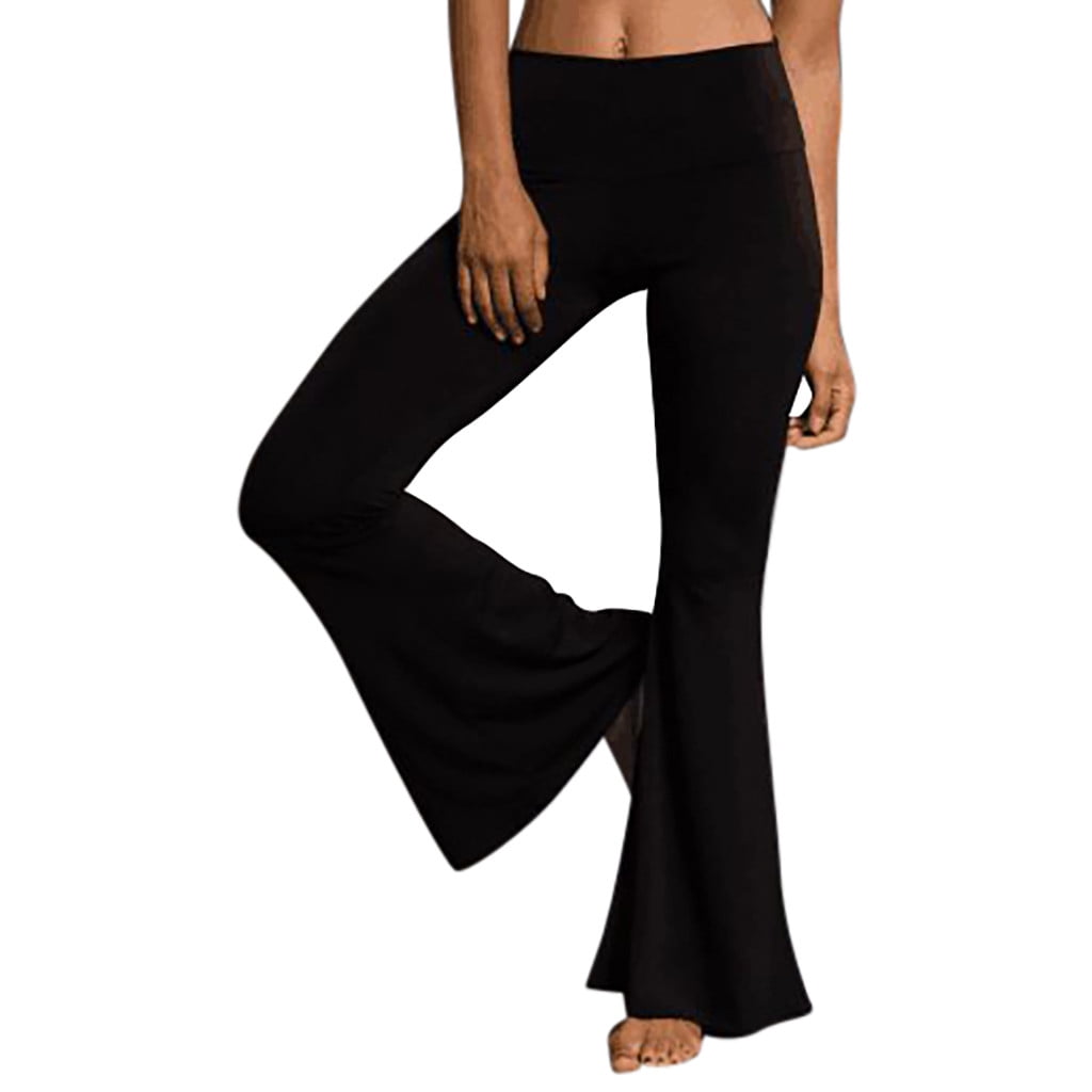 high waisted bell bottom trousers