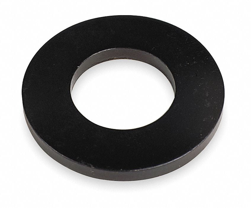 5/8"x13/8" O.D., Flat Washer, Steel, Case Hardened, Black Oxide, EA1