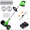 Green+1 Battery, variant on BAOKALER Electric Weed Eaters Cordless,2AH Battery Powered Weed Wacker with Charger, Grass Trimmer with Supporting Wheels, Grass Cutting Machine with 1 Batteriy for Yard and Garden, Green
