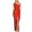 Red, variant on Cavosen One Shoulder for Women Sequins Wrap Sleeveless Split Evening Gowns Maxi Wedding Guest Elegant Dress