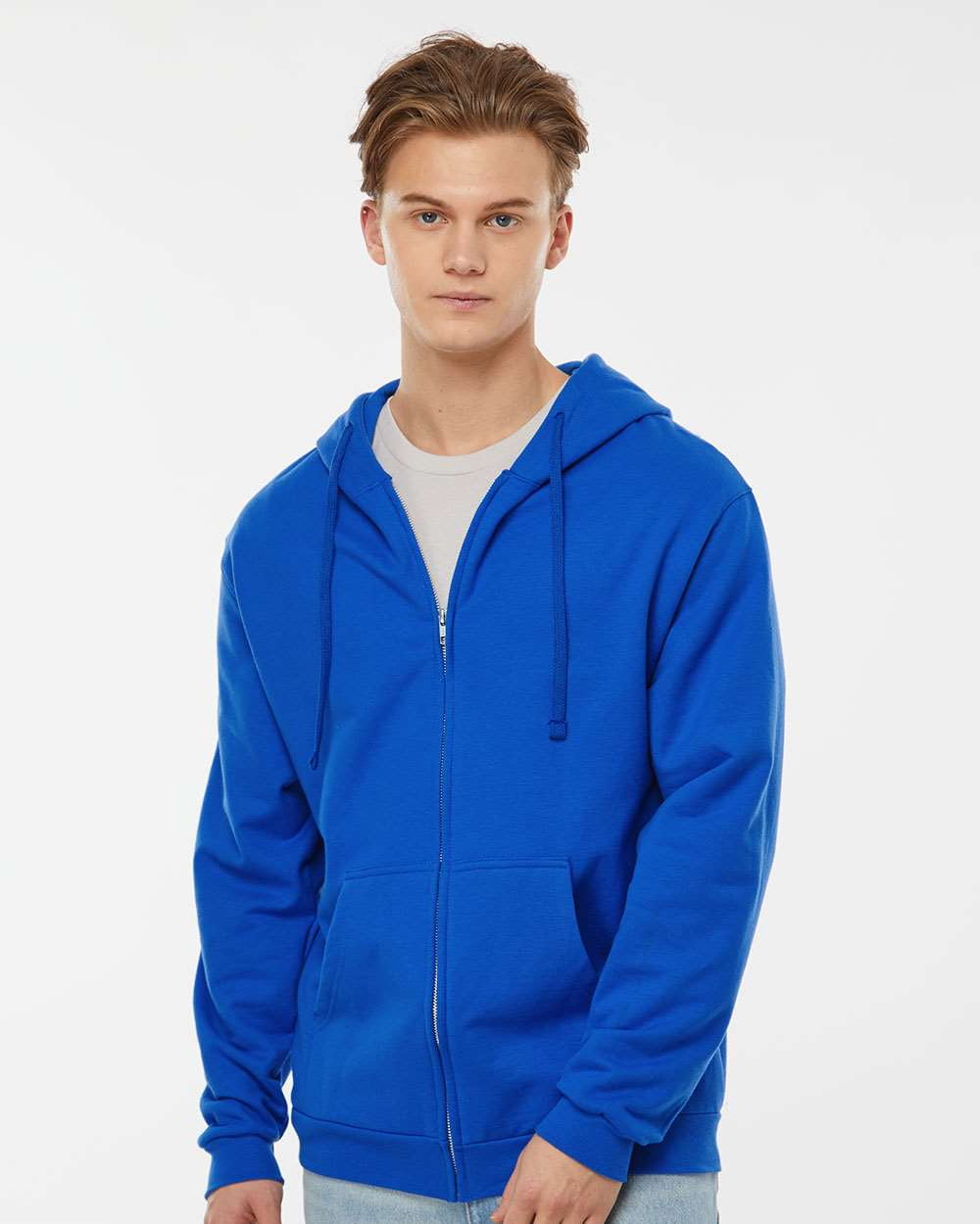 Tultex Unisex Full-Zip Hooded Sweatshirt - Walmart.com