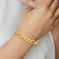 thumbnail image 4 of 14k Yellow Gold Bracelet Chain Styles Figaro 10 mm 9 in Flat, 4 of 4