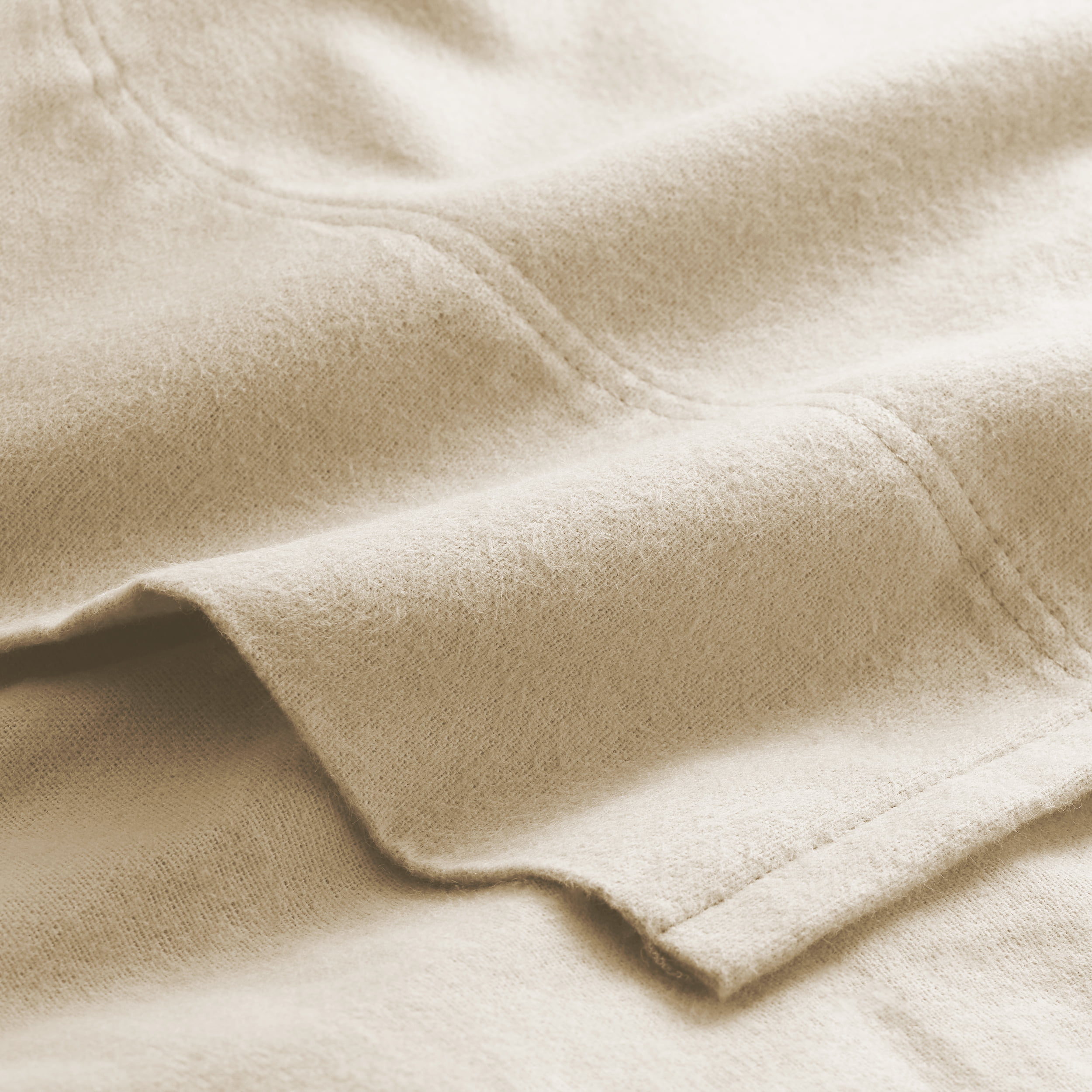 Bare Home 100% Cotton Flannel Deep Pocket 3-Piece Sheet Set with 2 Bonus Pillowcases (Twin XL, Sand)