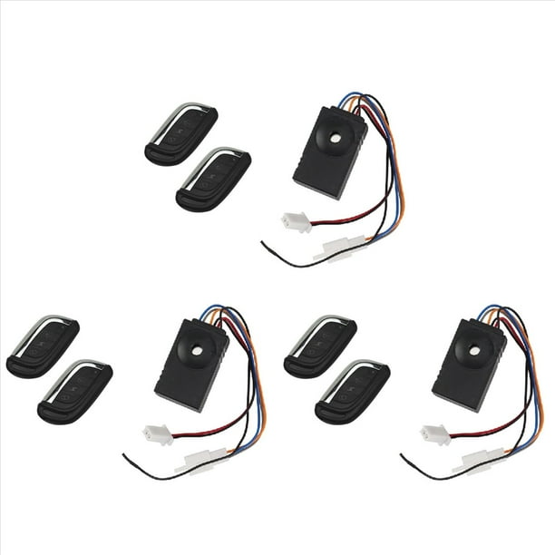 3X de Seguridad de Alarma de Patinete Eléctrico con Control Remoto Universal de 36V-72V, Ciclomotor de Bicicleta Eléctrica, Alarma Antirrobo Inteligente de 110DB
