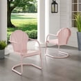 thumbnail image 6 of Tulip Retro Metal Chair Pastel Pink Gloss, 6 of 11