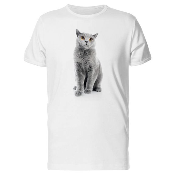 Big Eyed British Shorthair Tee Men's -Image by Shutterstock