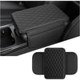 thumbnail image 1 of Yazoeia Car Center Console Cover, Leather Vehicle Car Armrest Protector Cushion with 2 Side Storage Pockets, Comfortable Auto Interior Decorative Accessories, Universal for SUV, Truck, CJC912-116093, 1 of 6