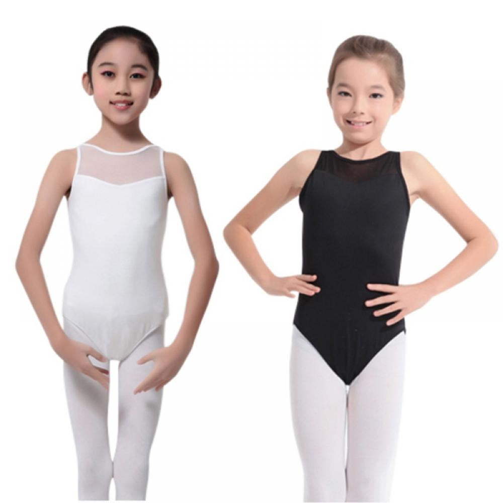 Girls Ballet Leotard Dance Unitards Kids Gymnastics Stretchy Dancewear Costumes
