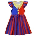 thumbnail image 3 of Girls Cosplay Costume Dress Clown Ruffles Sleeve Outfits, 3-9Y, 3 of 6